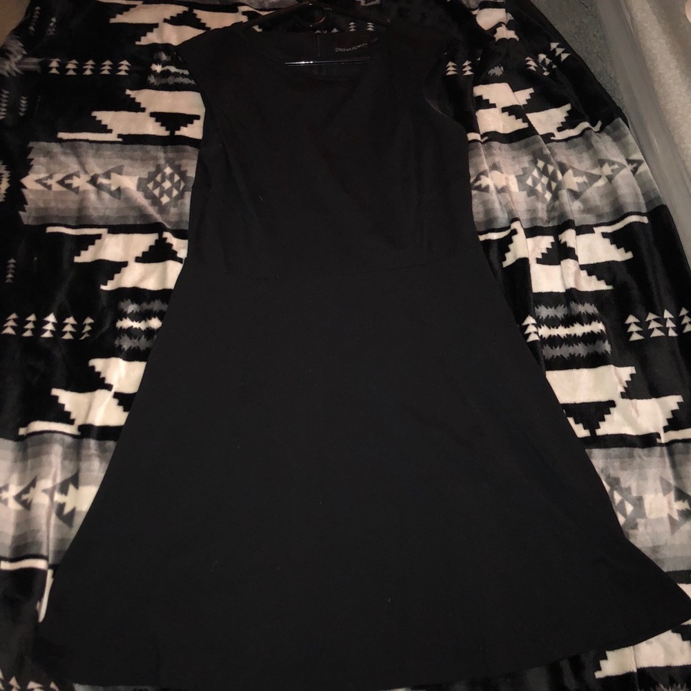 Plain black dress
